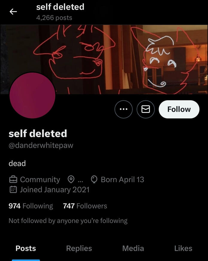 "self deleted" phase, restored after two days.