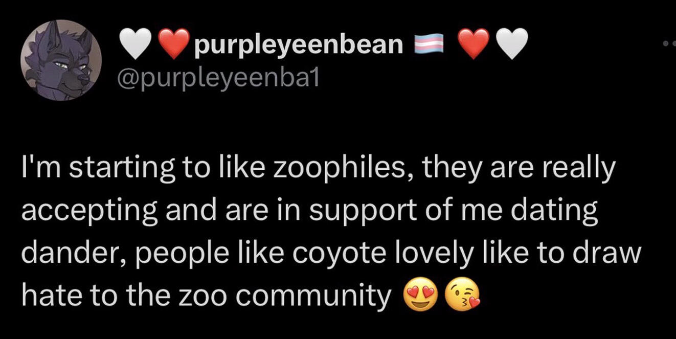 Him talking under "purpleyeenba"